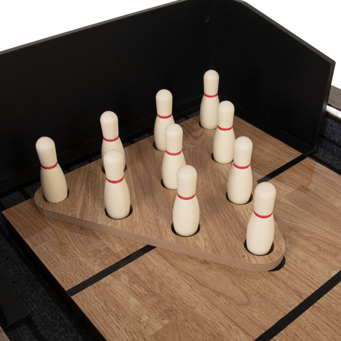 American Legend Kirkwood 9' LED Shuffleboard Table with Bowling